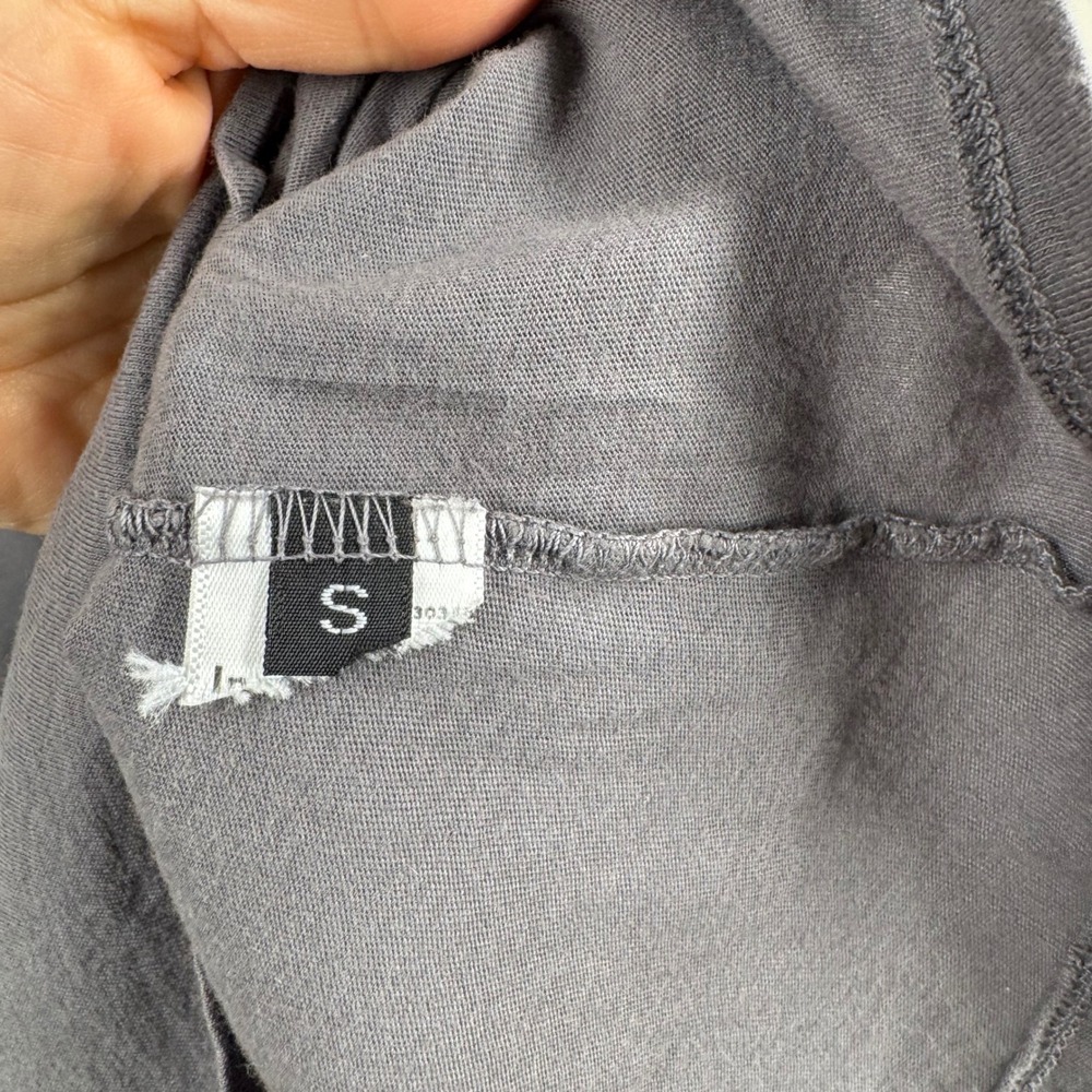 Robindira Unsworth Womens Long Sleeve Scoop Neck Tee Shirt Gray Size Small *FLAW - Picture 3 of 16